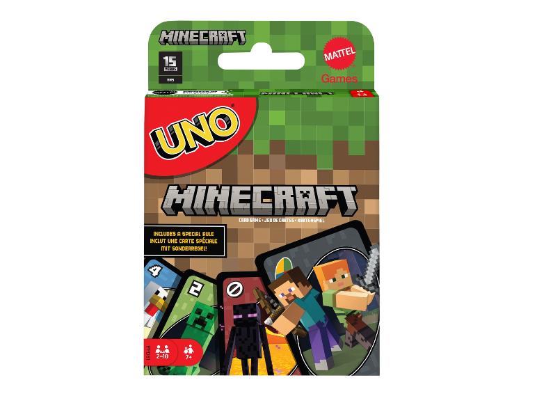 Kartačová hra UNO s motivem Minecraft