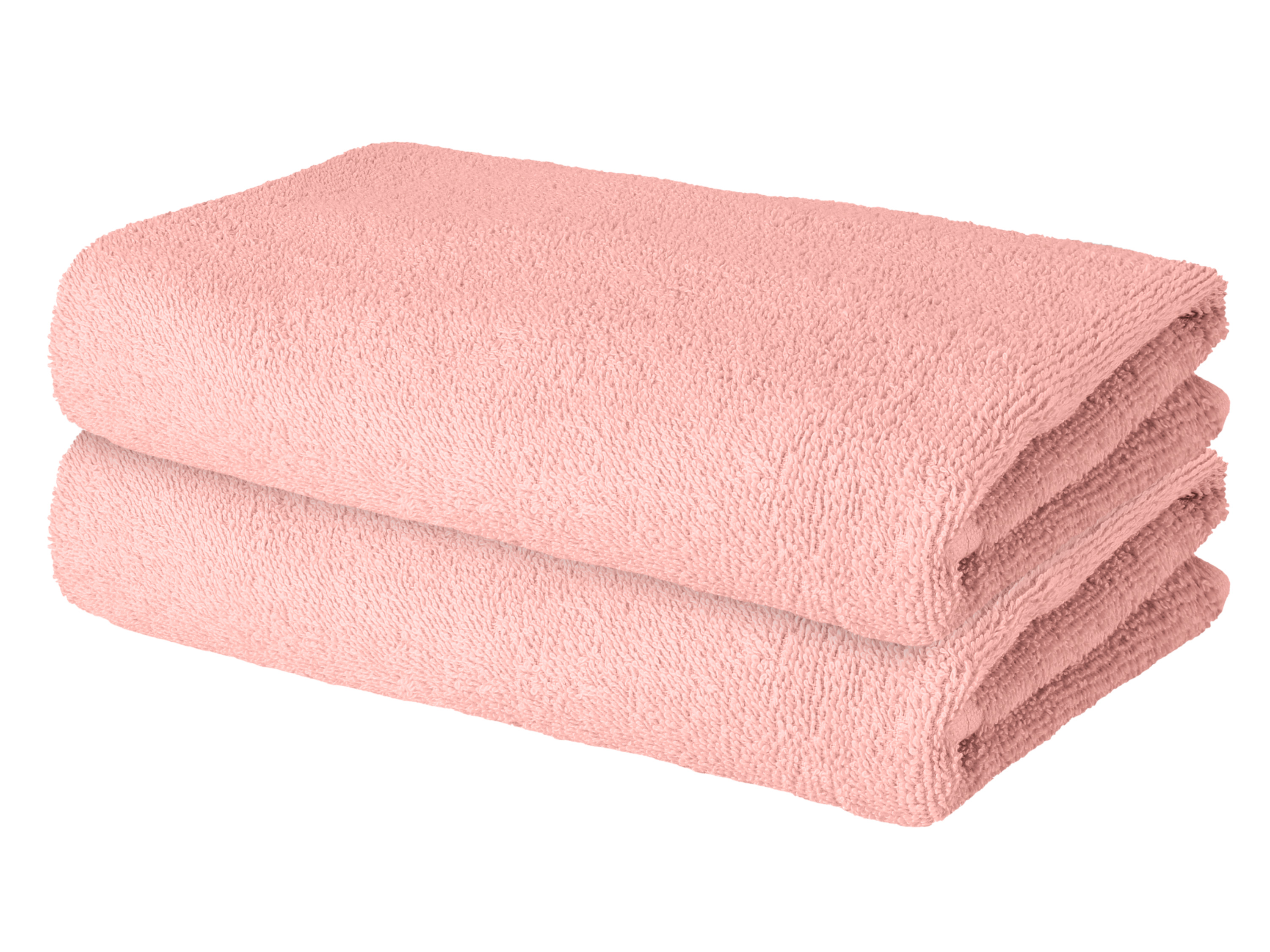 Livarno® Froté ručník, 50 x 100 cm, 400 g/m2, 2 kusy (světle růžová)
