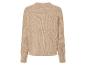 Béžový pletený svetr s dlouhým rukávem
