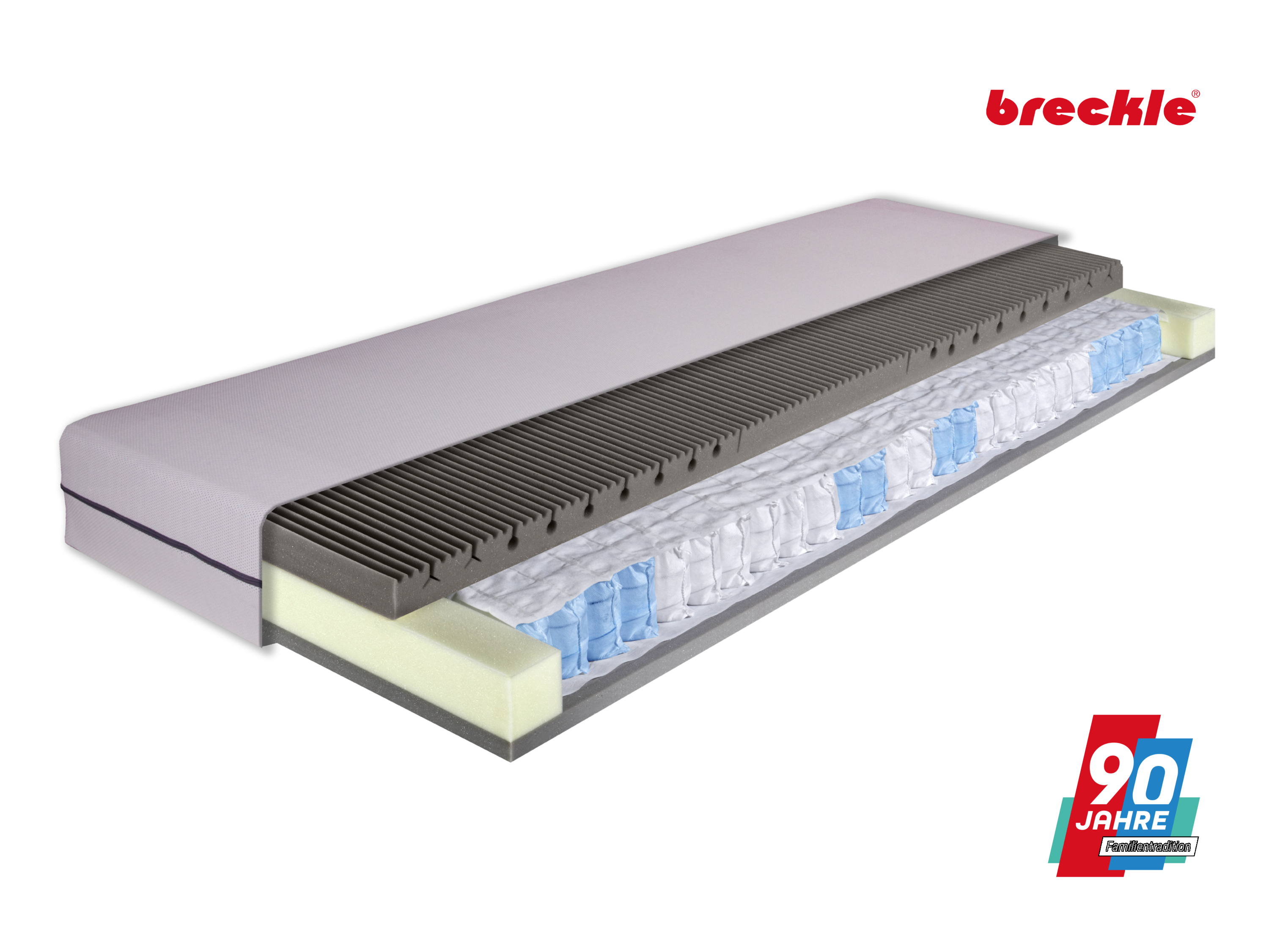 Breckle 7zónová taštičková matrace Pro Somna TFK (H3, 80 X 200 CM)