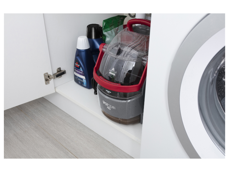Bissell SpotClean Pro, čisticí prostředky a prací prášek