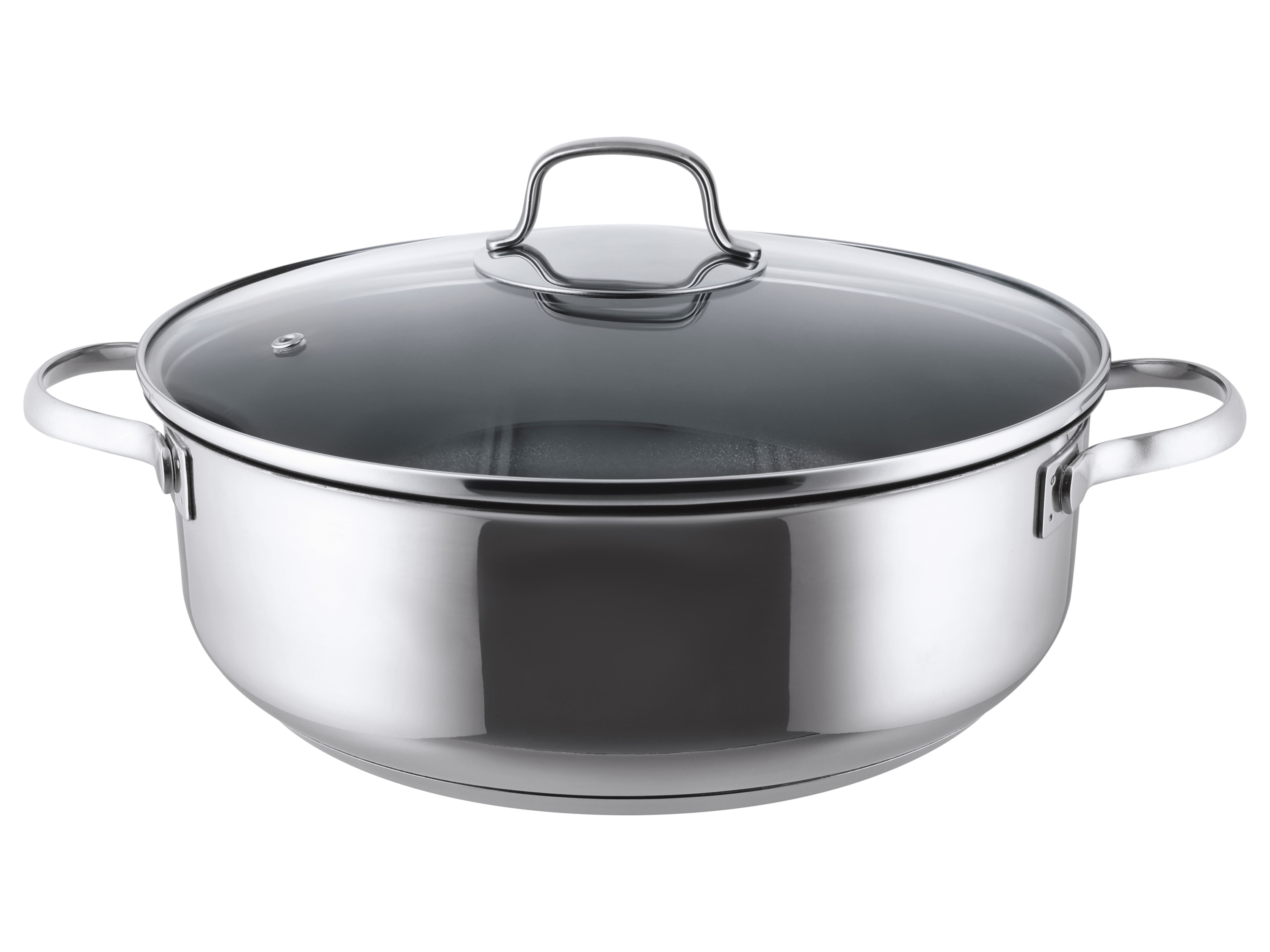 Silvercrest® Servírovací pánev z nerezové oceli, Ø 28 cm (bez keramické vrstvy)