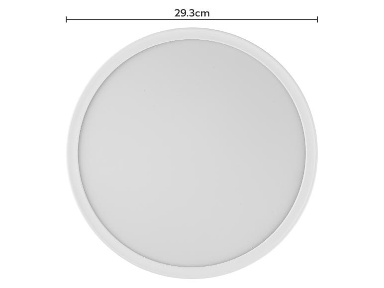 Bílé kulaté stropní svítidlo o průměru 29,3 cm