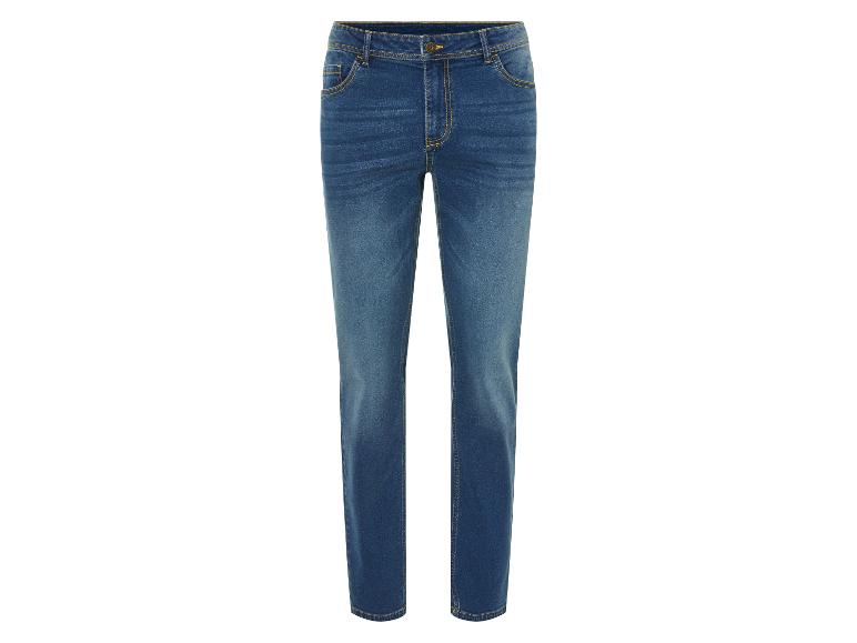 Tmavě modré pánské slim fit džíny.
