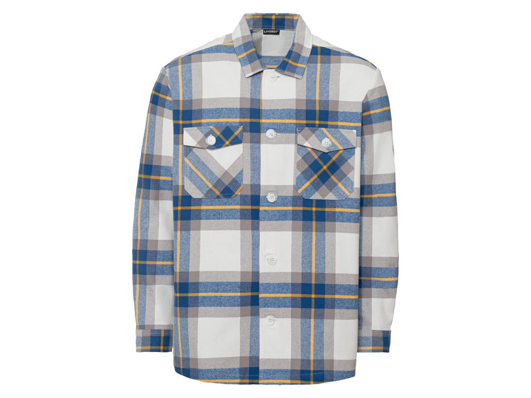 Zobrazit na celou obrazovku LIVERGY® Pánský flanelový overshirt - Obrázek 2