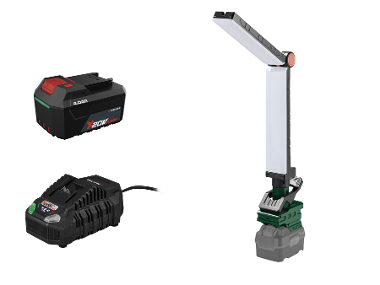 Aku LED svítidlo s klipem PLKLA 20-Li A1, 4 Ah