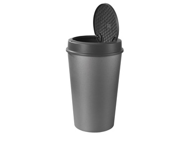 Odpadkový koš, 25 l, stříbrná metalická