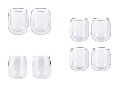 GOURMETmaxx Sklenička na cappuccino, 2 kusy