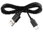 Černý nabíjecí kabel USB-A na USB-C, stočený