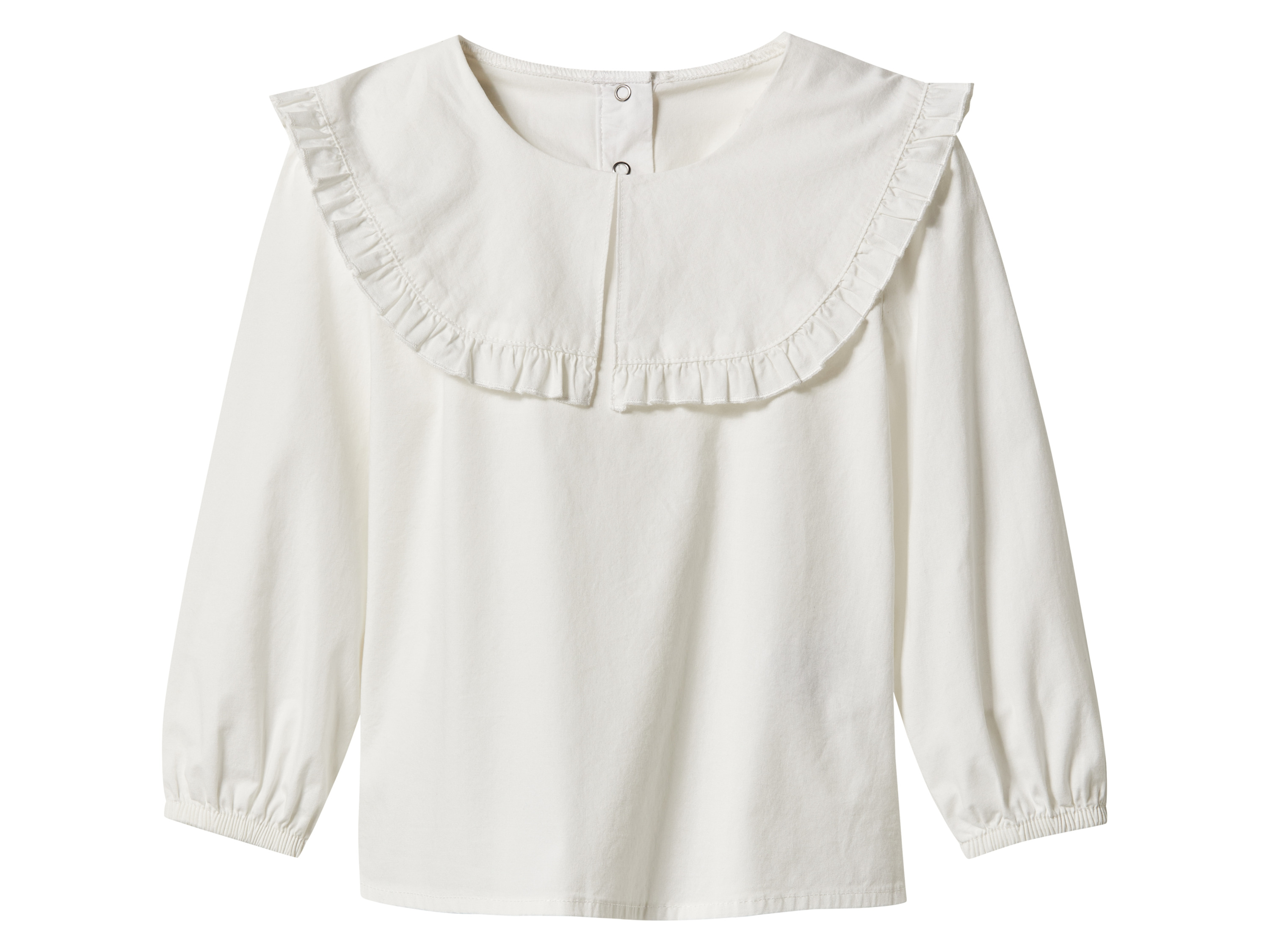 lupilu® Dívčí triko s dlouhými rukávy (bílá, 122/128)