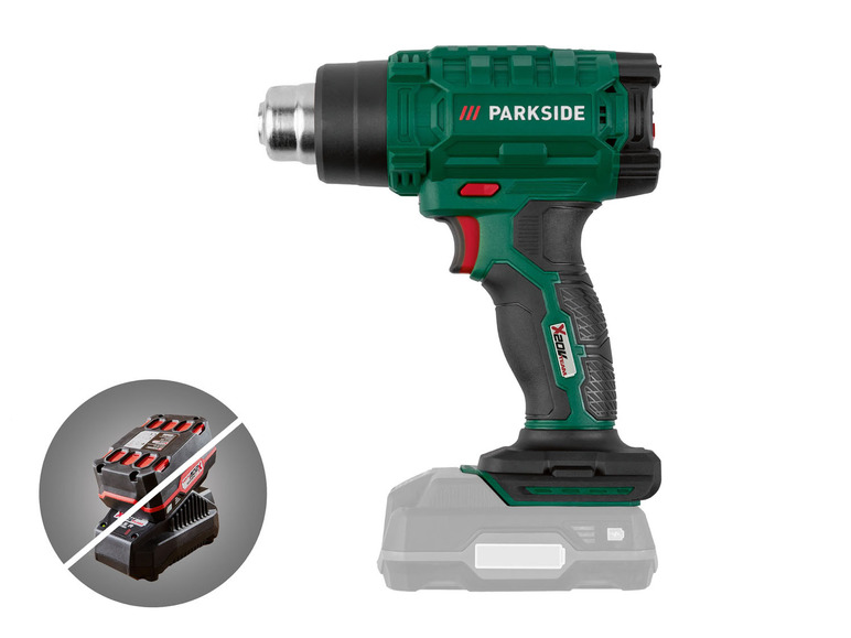  Zobrazit na celou obrazovku PARKSIDE® Aku horkovzdušná pistole PHLGA 20-Li C2 - bez akumulátoru a nabíječky - Obrázek 1