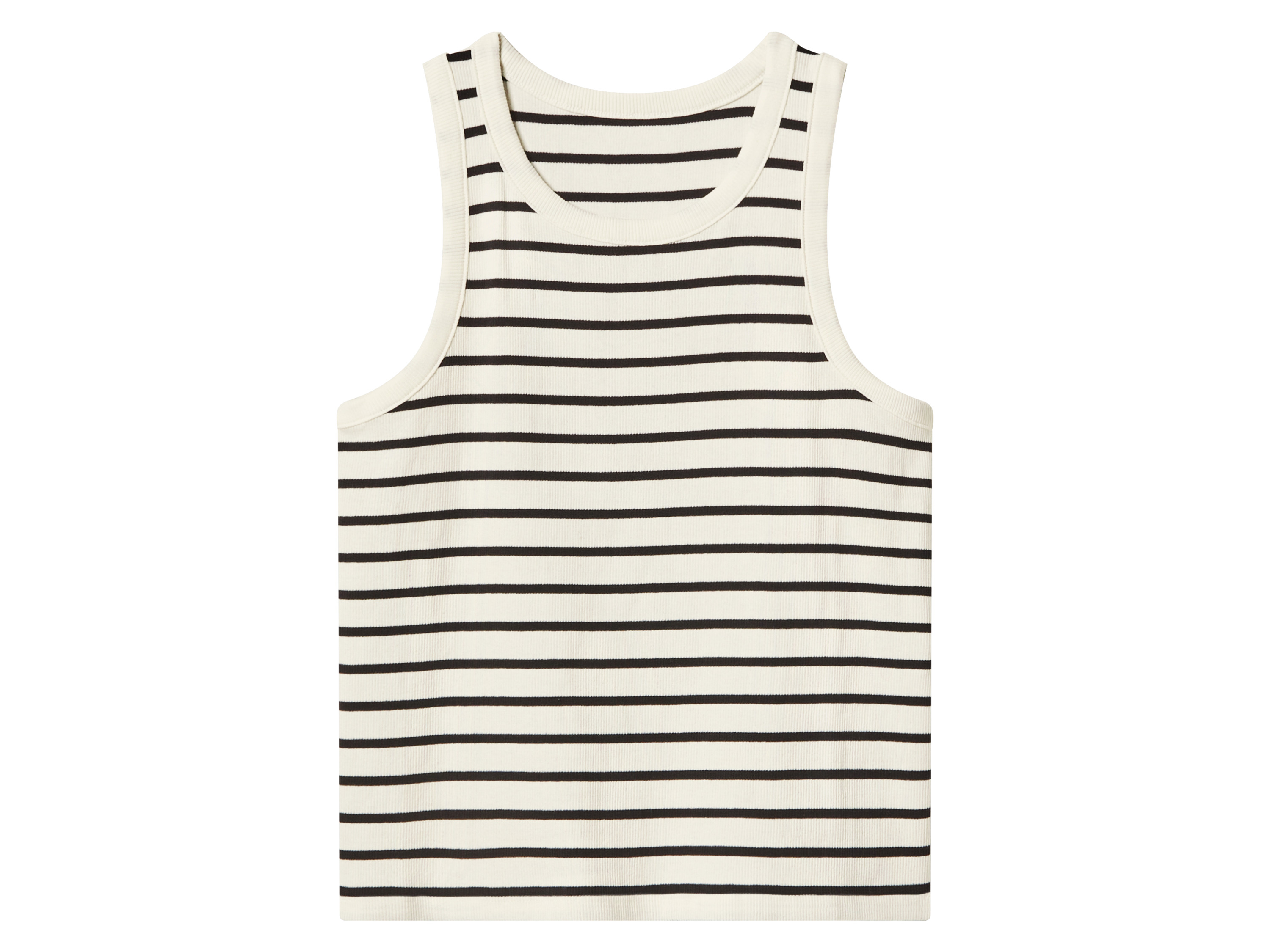 Esmara Kids Dívčí vroubkovaný top (pruhy, 146/152)