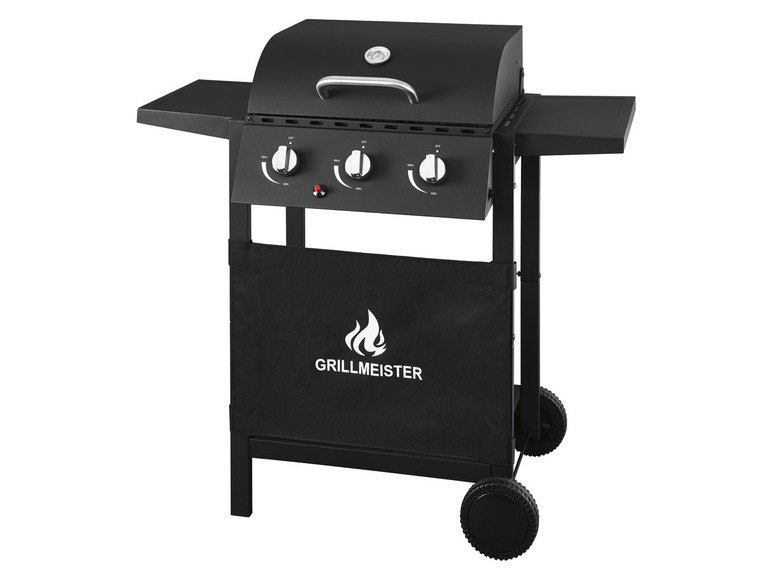  Zobrazit na celou obrazovku GRILLMEISTER Plynový gril se 3 hořáky, 9 kW - Obrázek 1