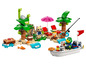 LEGO Animal Crossing sada s Tomem Nookem, lodí a palmami.