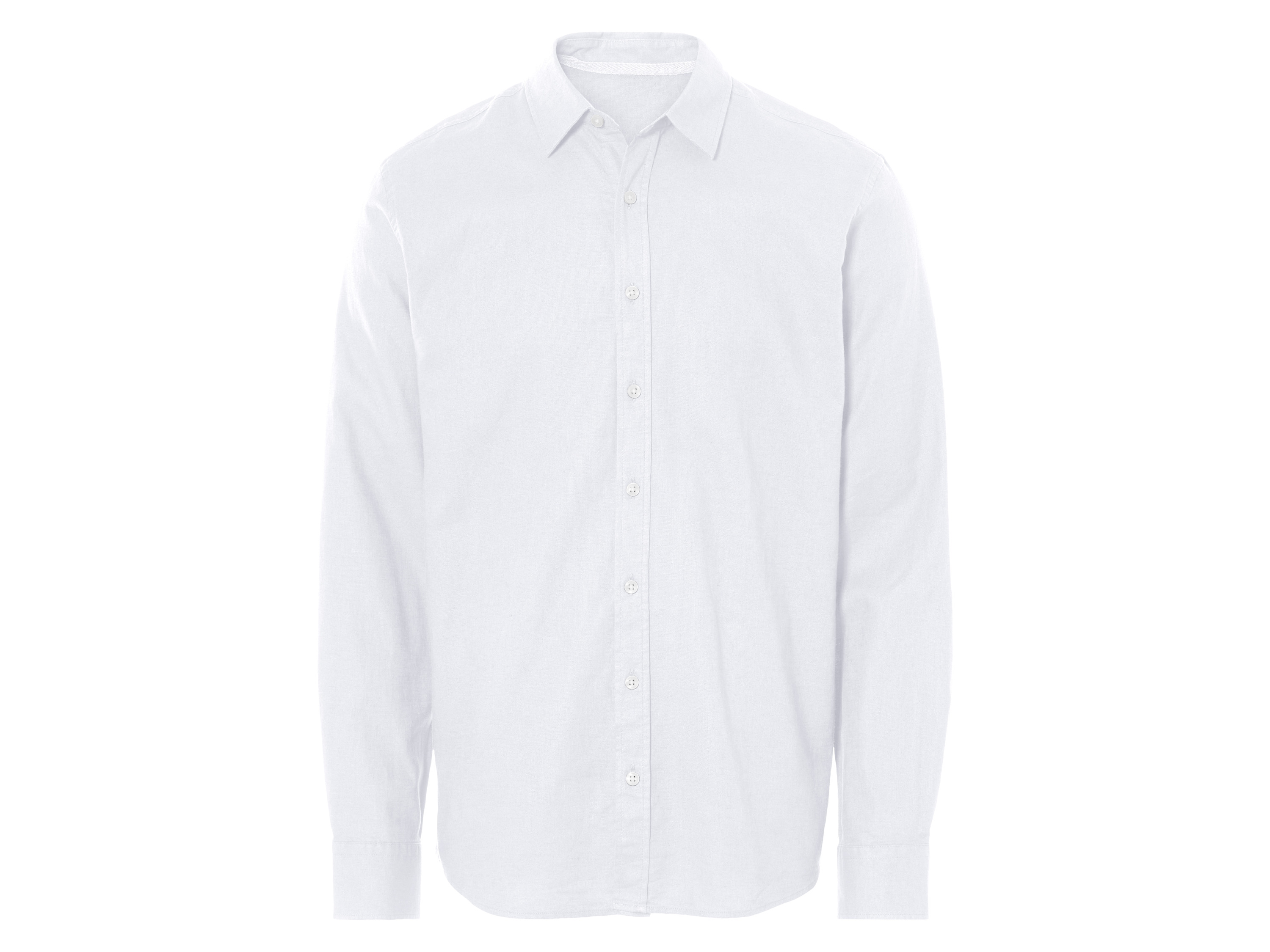 Livergy® Pánská lněná košile (bílá, XL (43/44))