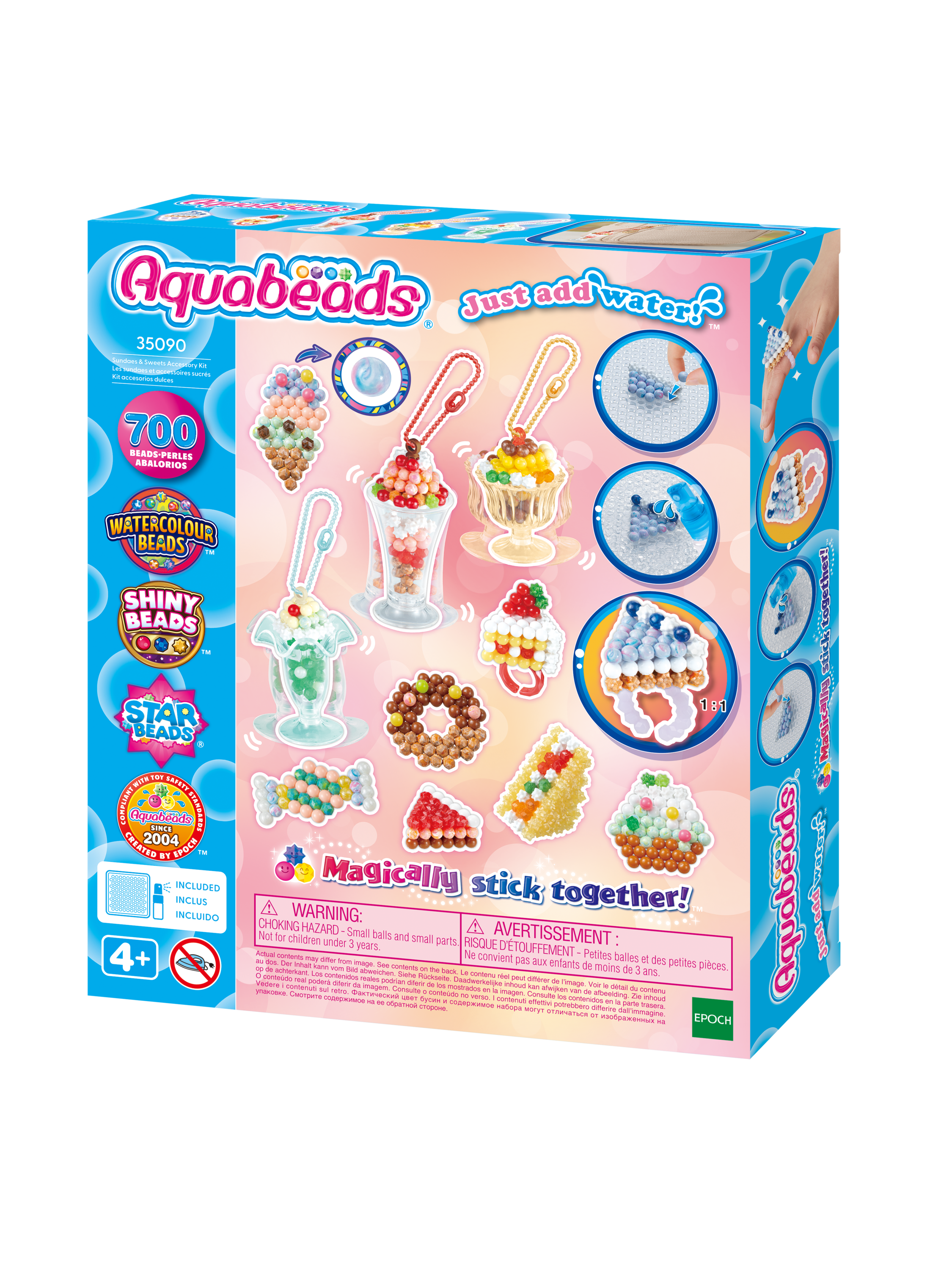 Aquabeads Kreativní sada na výrobu přívěsků „Sladkosti“, spojování vodou