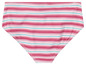 Růžové pruhované spodní díly bikin