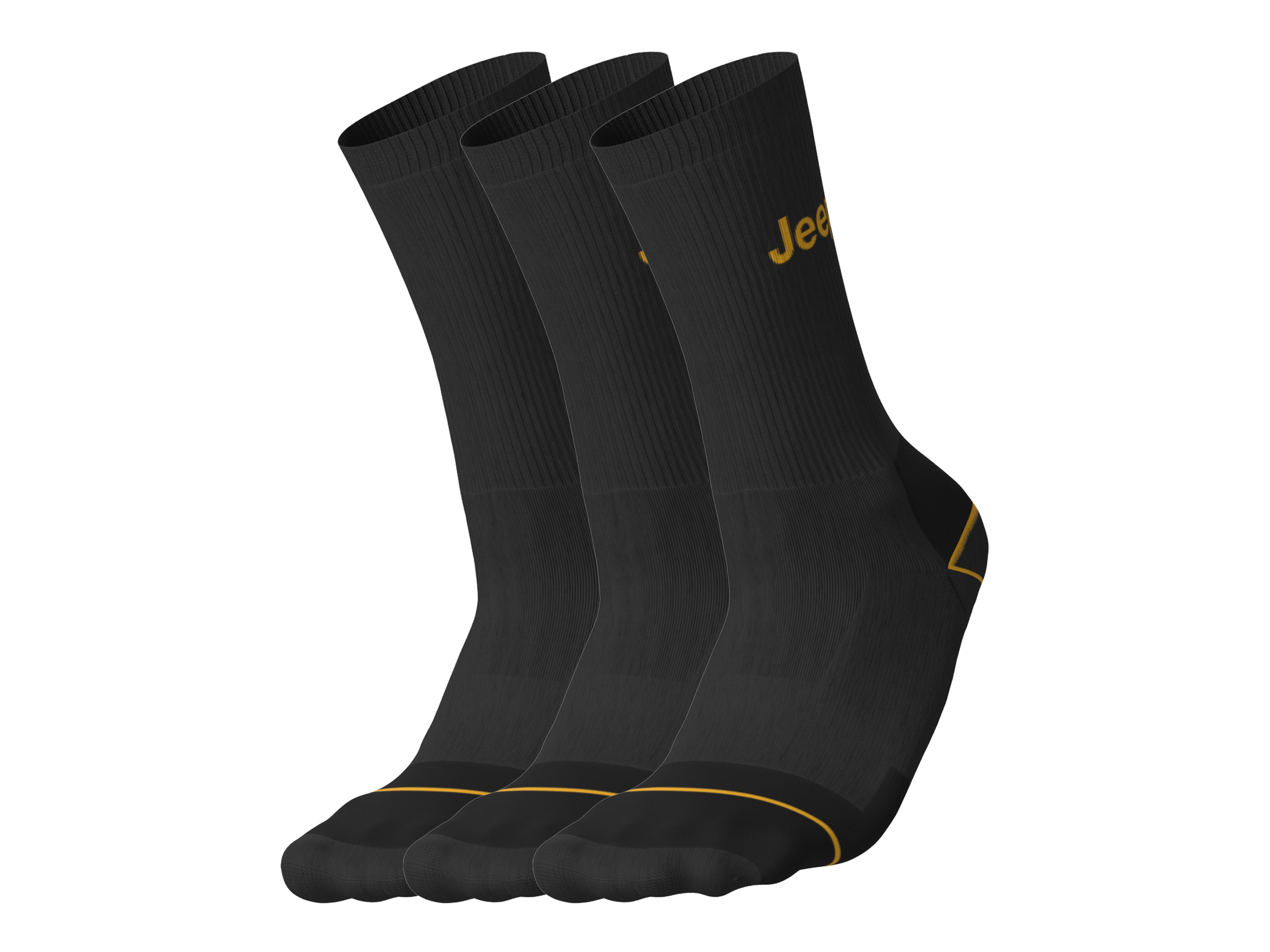 Pánské pracovní ponožky, 3 páry (žlutá, 43-46)