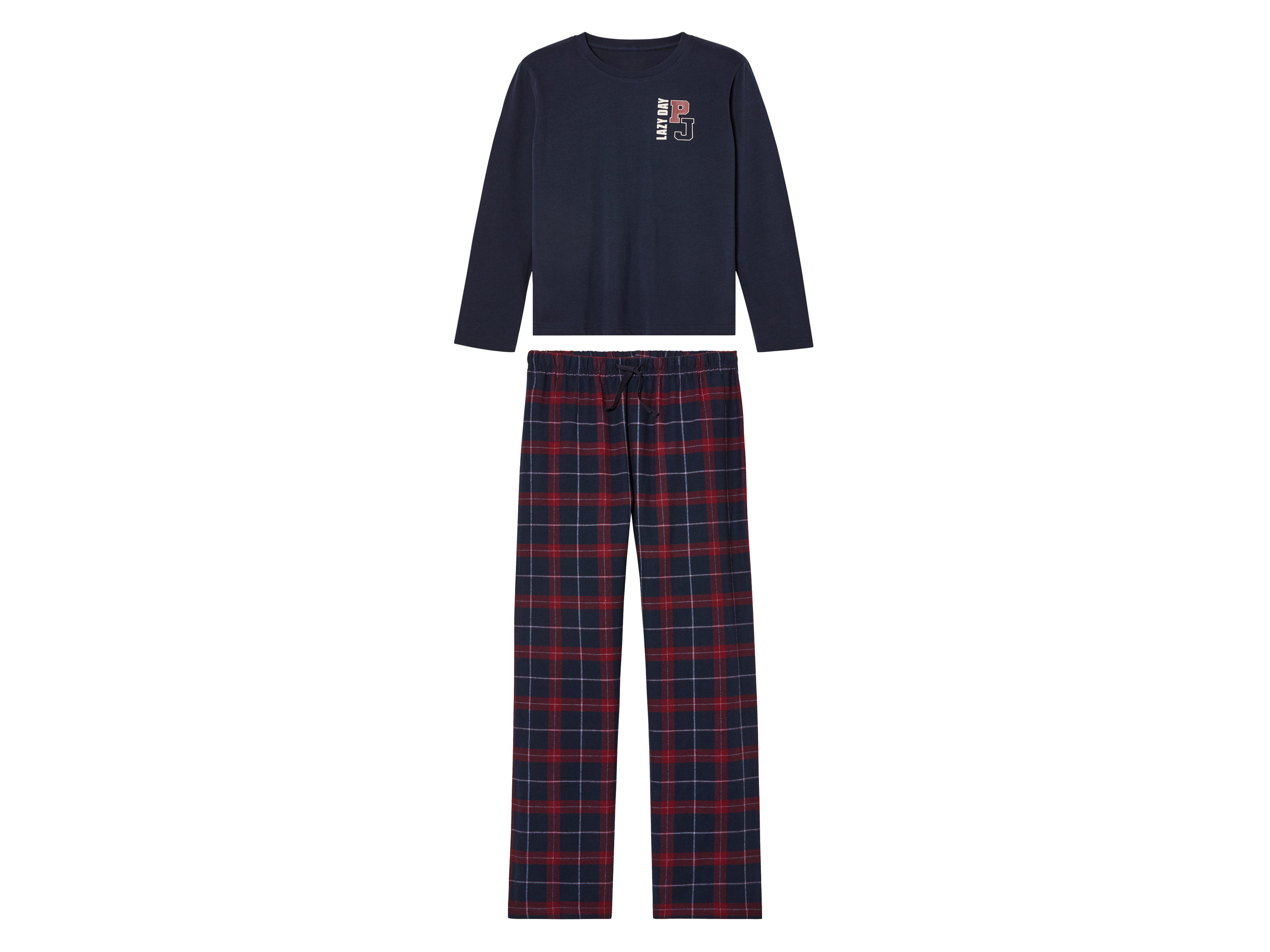 pepperts!® Chlapecké flanelové pyžamo (146/152, navy modrá)
