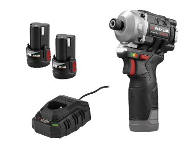 Aku rázový utahovák PDSSAP 12 A1, 2x 2,5 Ah