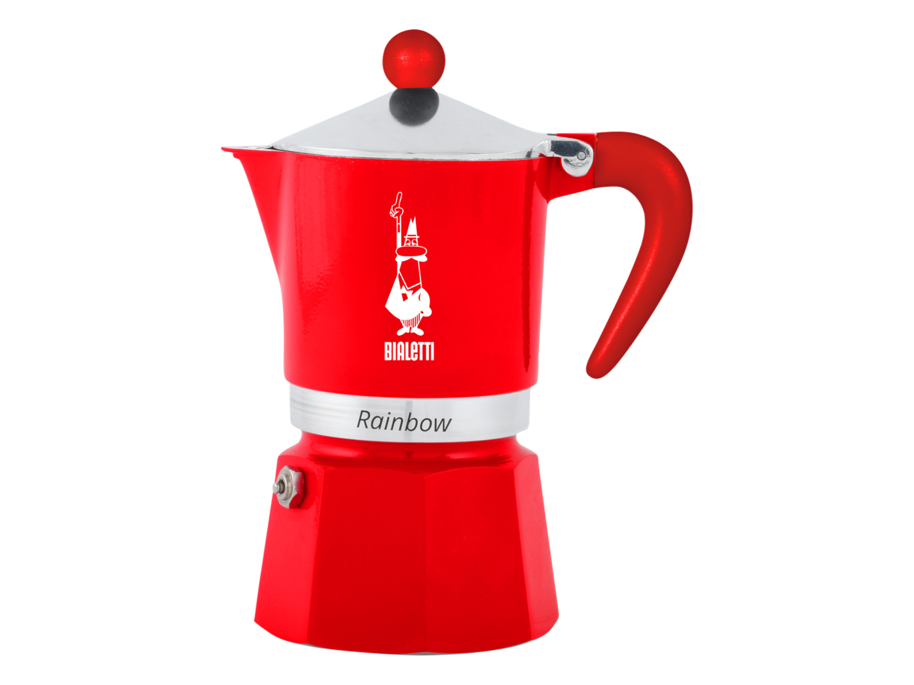 Bialetti Moka konvice Rainbow (červená)