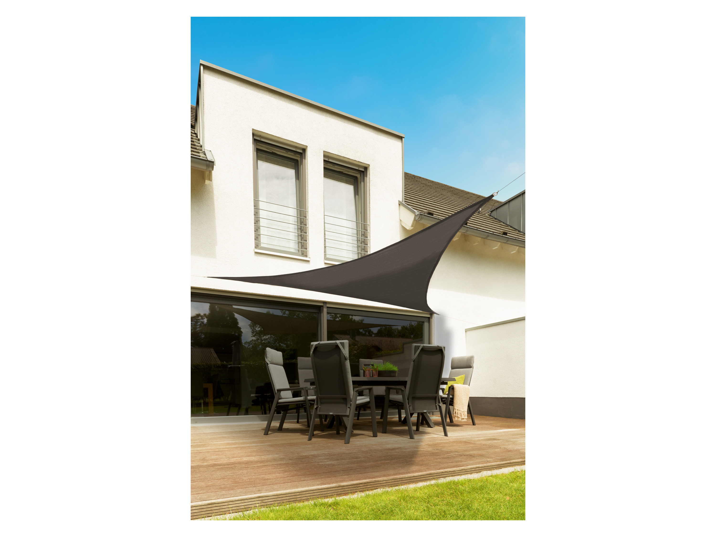 Livarno home Ochranná plachta proti slunci (trojúhelníková, antracitová)