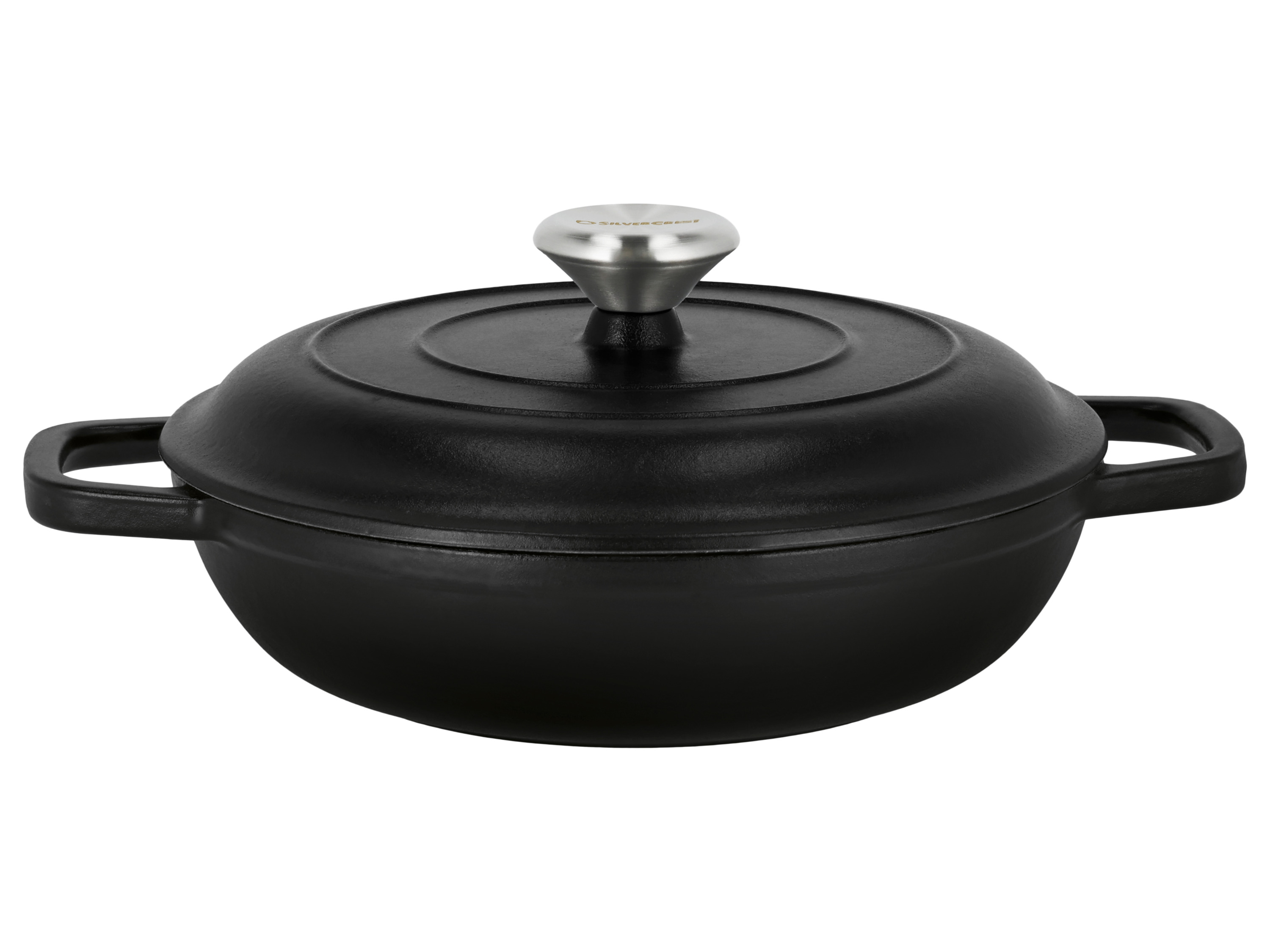 Silvercrest® Litinová servírovací pánev Premium, Ø 25 cm / 2,4 l (černá)