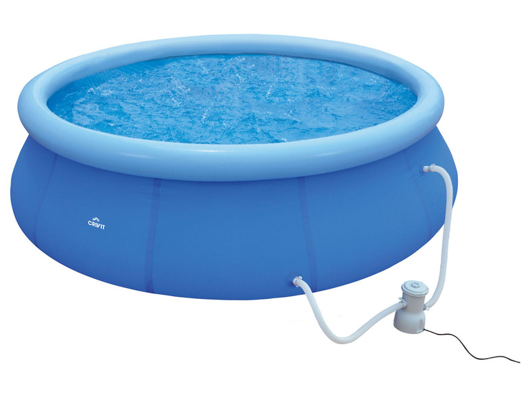  Zobrazit na celou obrazovku CRIVIT Bazén Easy Set s filtračním zařízením a schůdky, Ø 450 x 122 cm - Obrázek 2