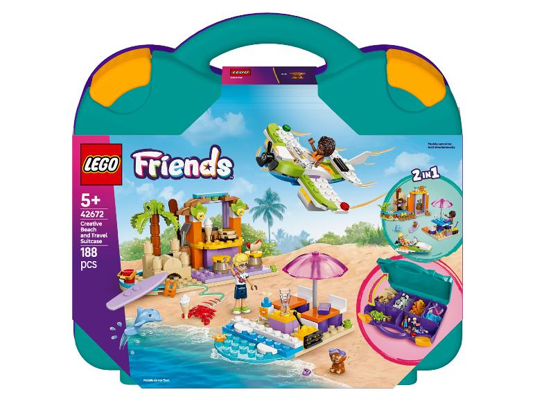 Sada LEGO Friends Creative Beach and Travel Suitcase se 188 dílky, 2 v 1.
