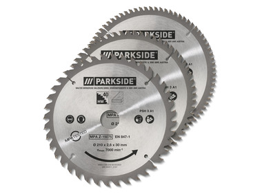 PARKSIDE® Sada pilových kotoučů, 3dílná