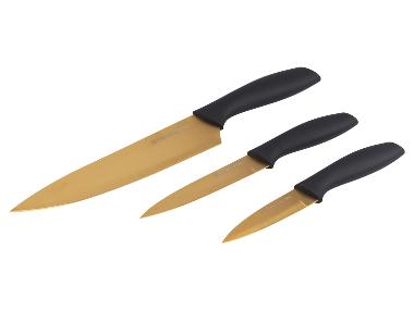 Russell Hobbs Sada nožů Olympus Noir Gold, 3dílná