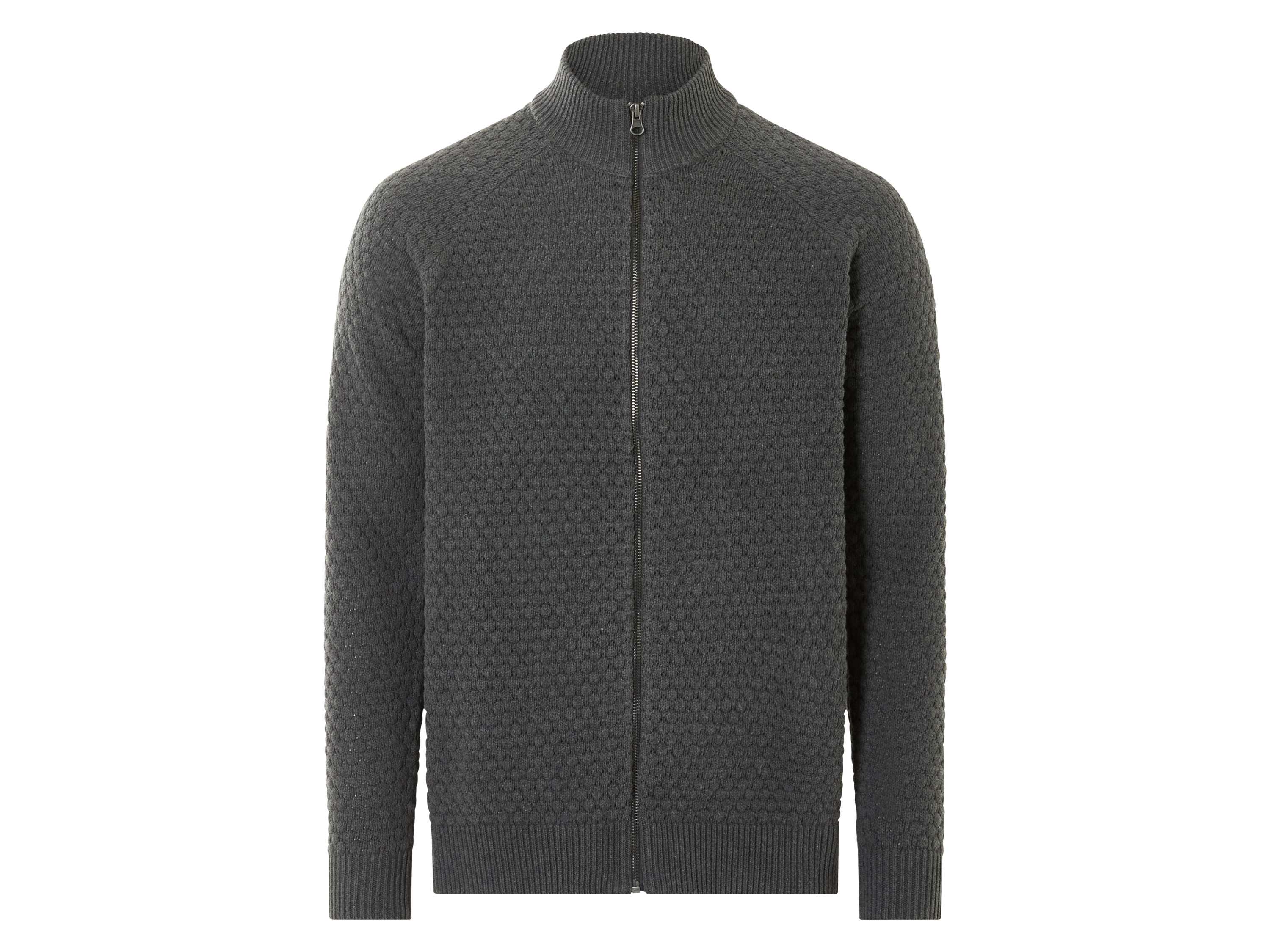 Livergy® Pánský pletený svetr (XL (56/58), tmavě šedá)