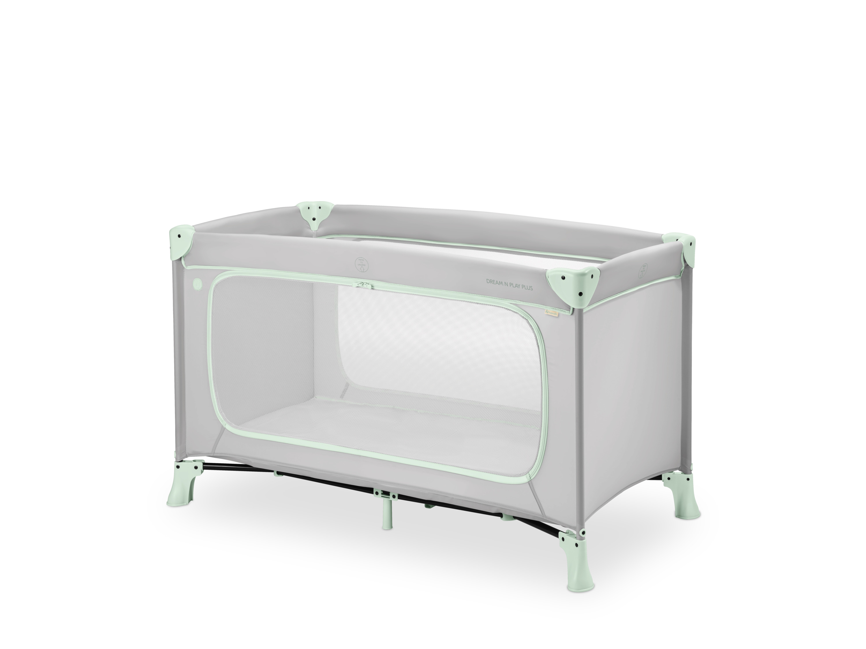 hauck Cestovní postýlka Dream N Play Plus Dusty (mintová)