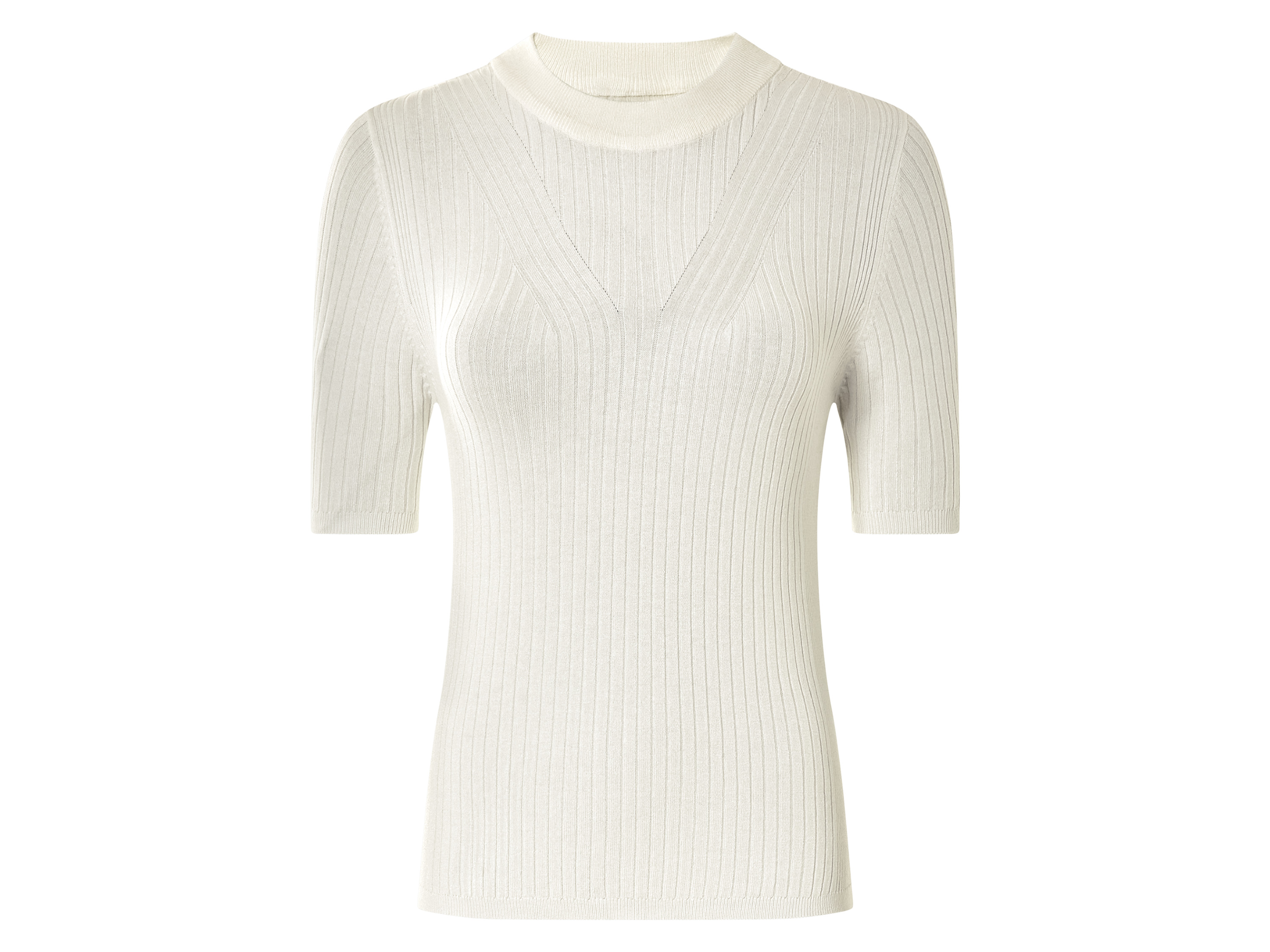 esmara® Dámský úpletový svetr (bílá, S (36/38))