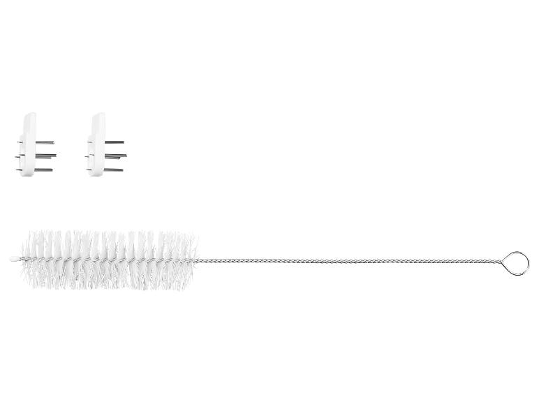 Kartáč na láhve a dvě bílé hmoždinky