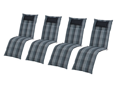 Sada potahů na křeslo Toronto, 167 x 50 x 7,5 cm, 4dílná, šedá