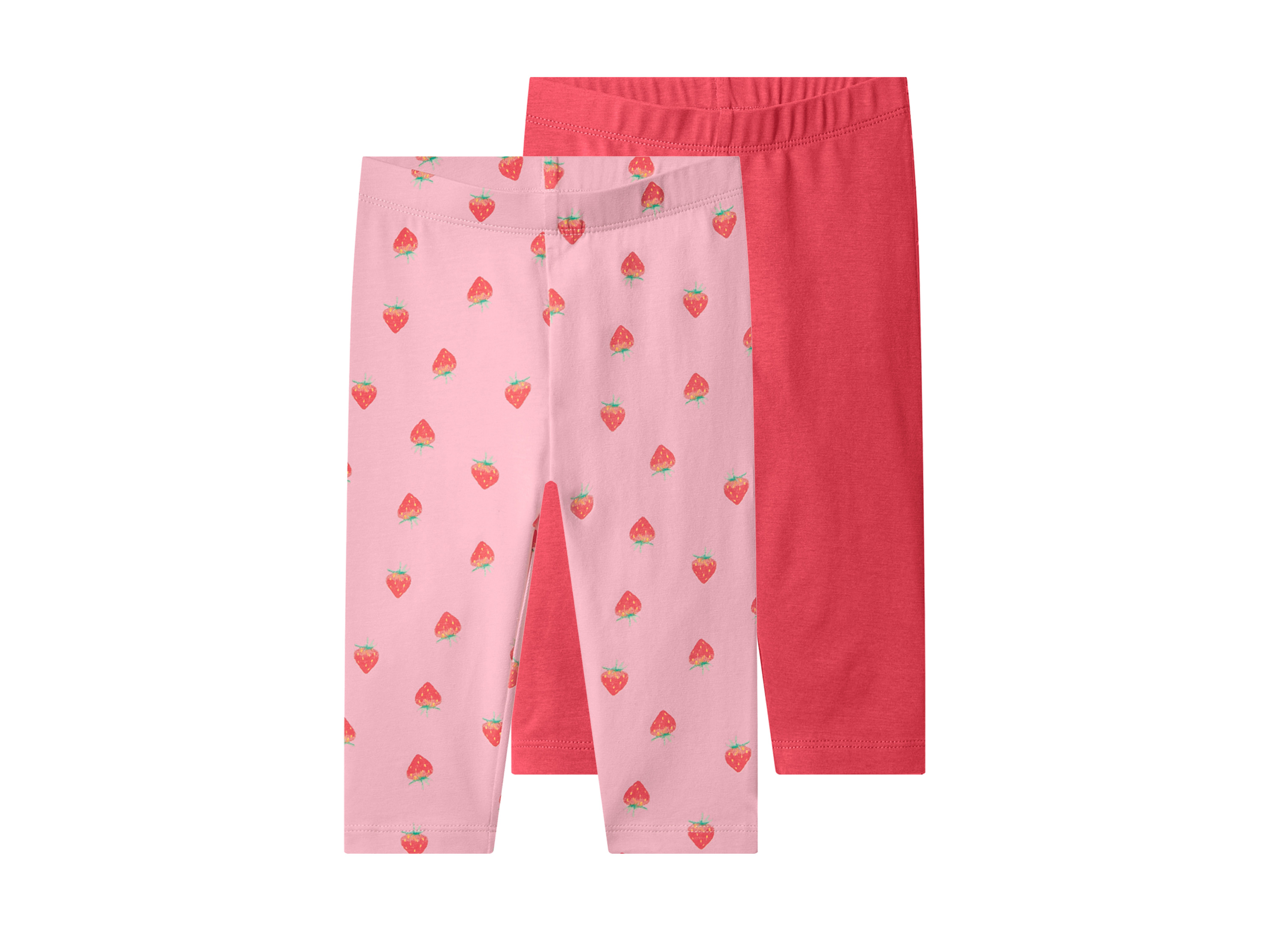 lupilu® Dívčí capri legíny, 2 kusy (světle růžová, 122/128)