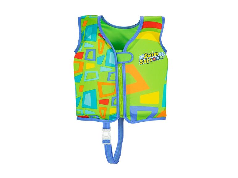 Plavací vesta SwimSafe pro děti, barevný geometrický vzor.