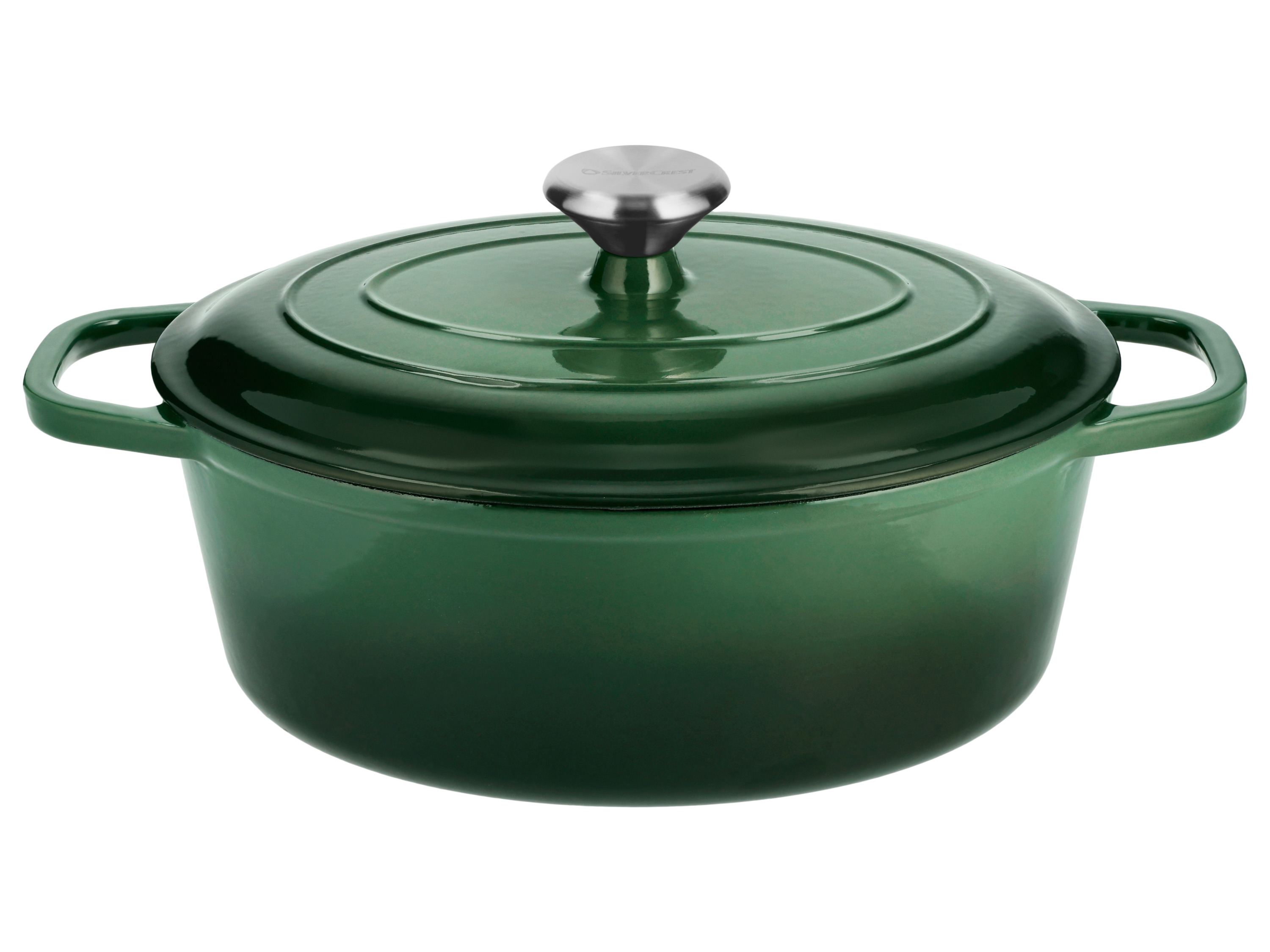 Silvercrest® Litinový hrnec Premium, Ø 29 cm / 4,8 l (zelená)