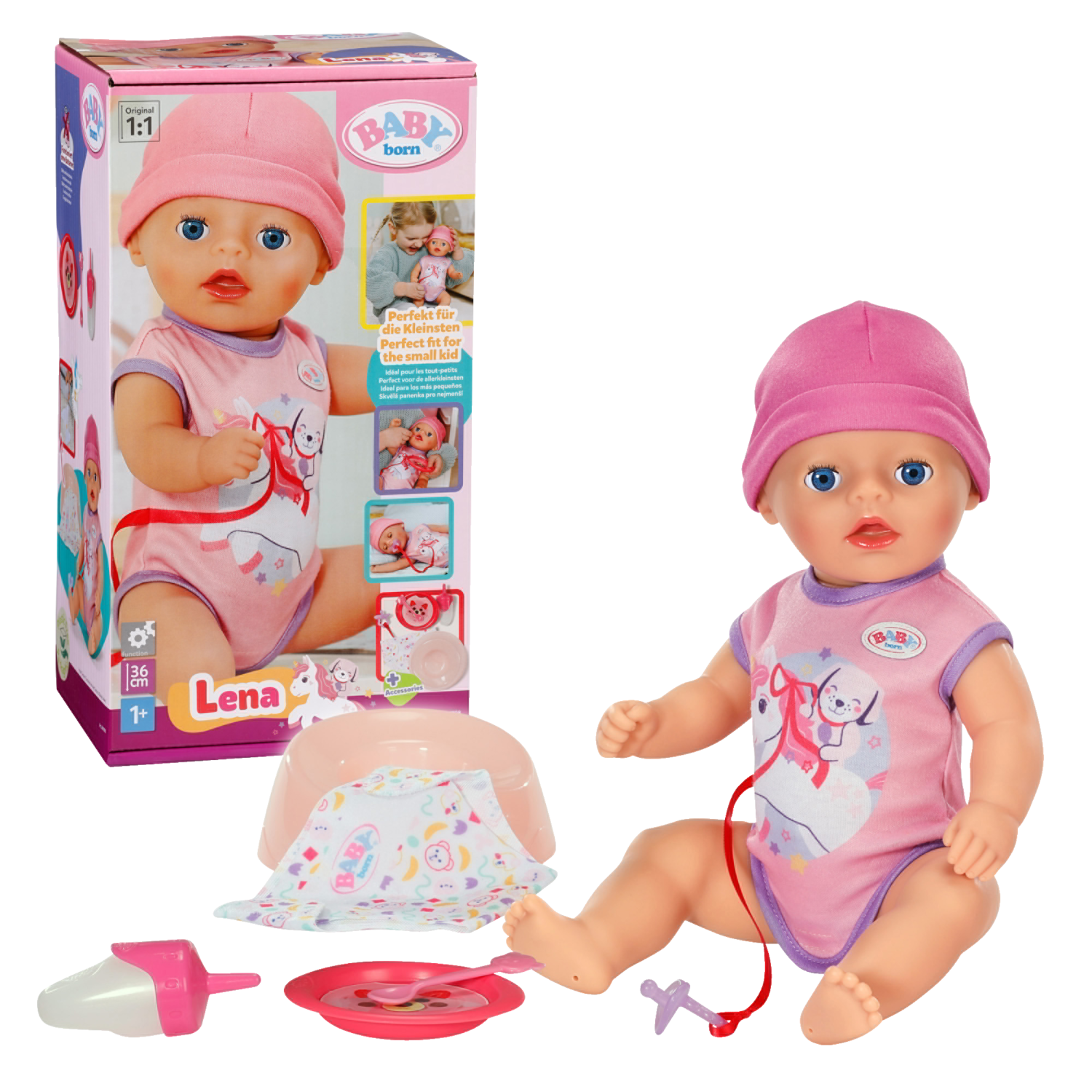 Baby Born Panenka Lena Soft Touch Little Girl, 36 cm