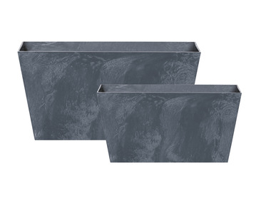 Prosperplast Květináč Tubus Case Effect, antracitová