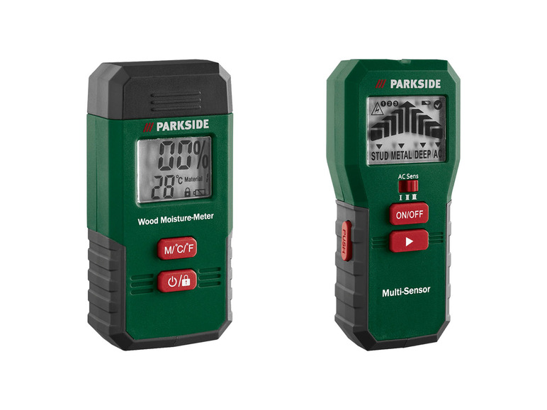  Zobrazit na celou obrazovku PARKSIDE® Multifunkční detektor / Měřič vlhkosti PMSHM 2 A3 - Obrázek 1