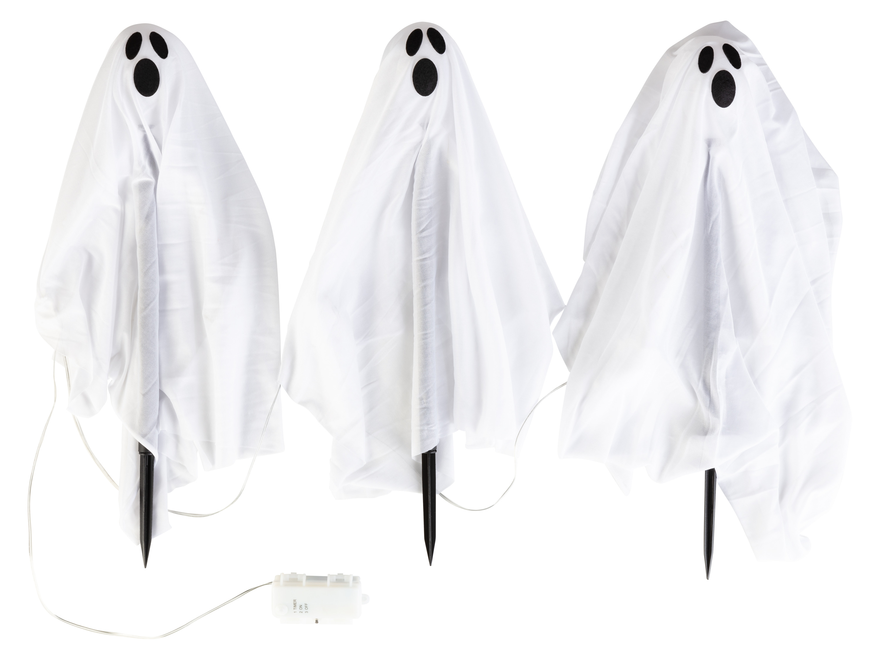 Livarno home Halloweenské zahradní bodce s LED (duch)