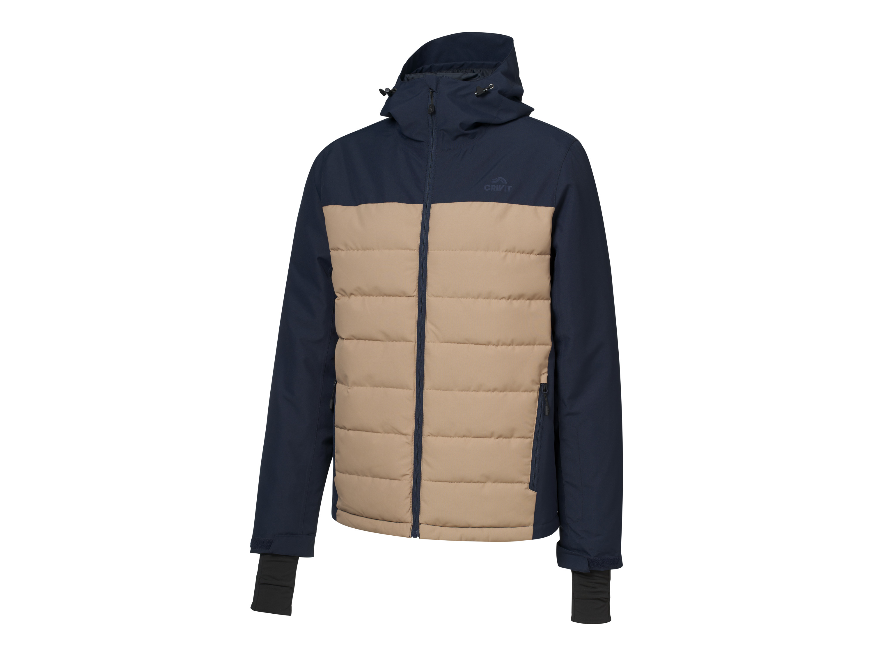 Crivit Pánská lyžařská bunda (navy modrá / béžová, M (48/50))