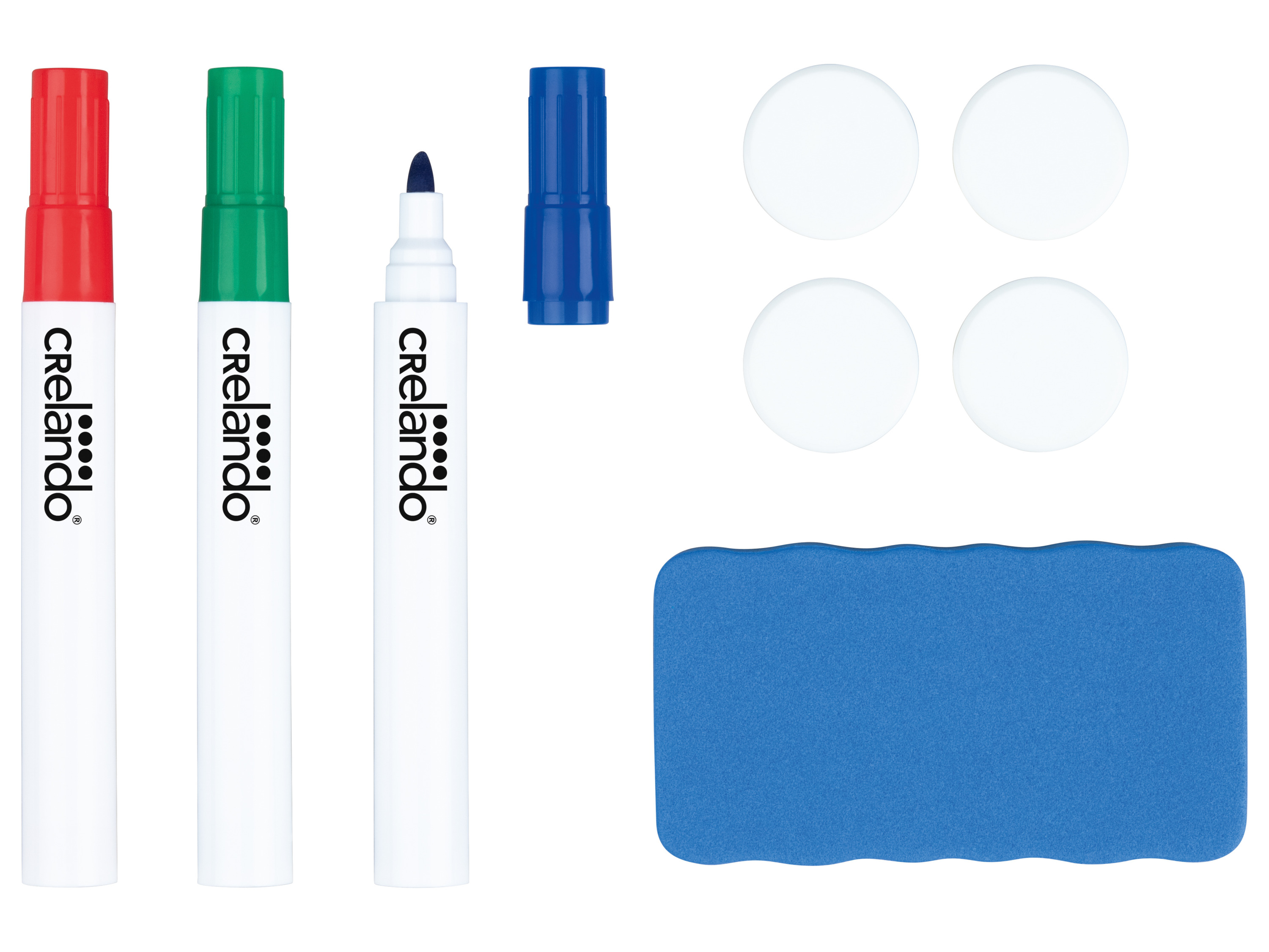 crelando® Sada popisovačů k magnetické tabuli (sada k magnetické tabuli)