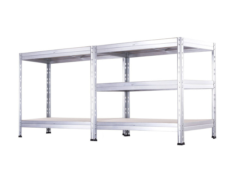  Zobrazit na celou obrazovku AR SHELVING Sada vysokozátěžových regálů s 5 policemi Rivet, 180 x 90 x 45 cm, 2dílná - Obrázek 4