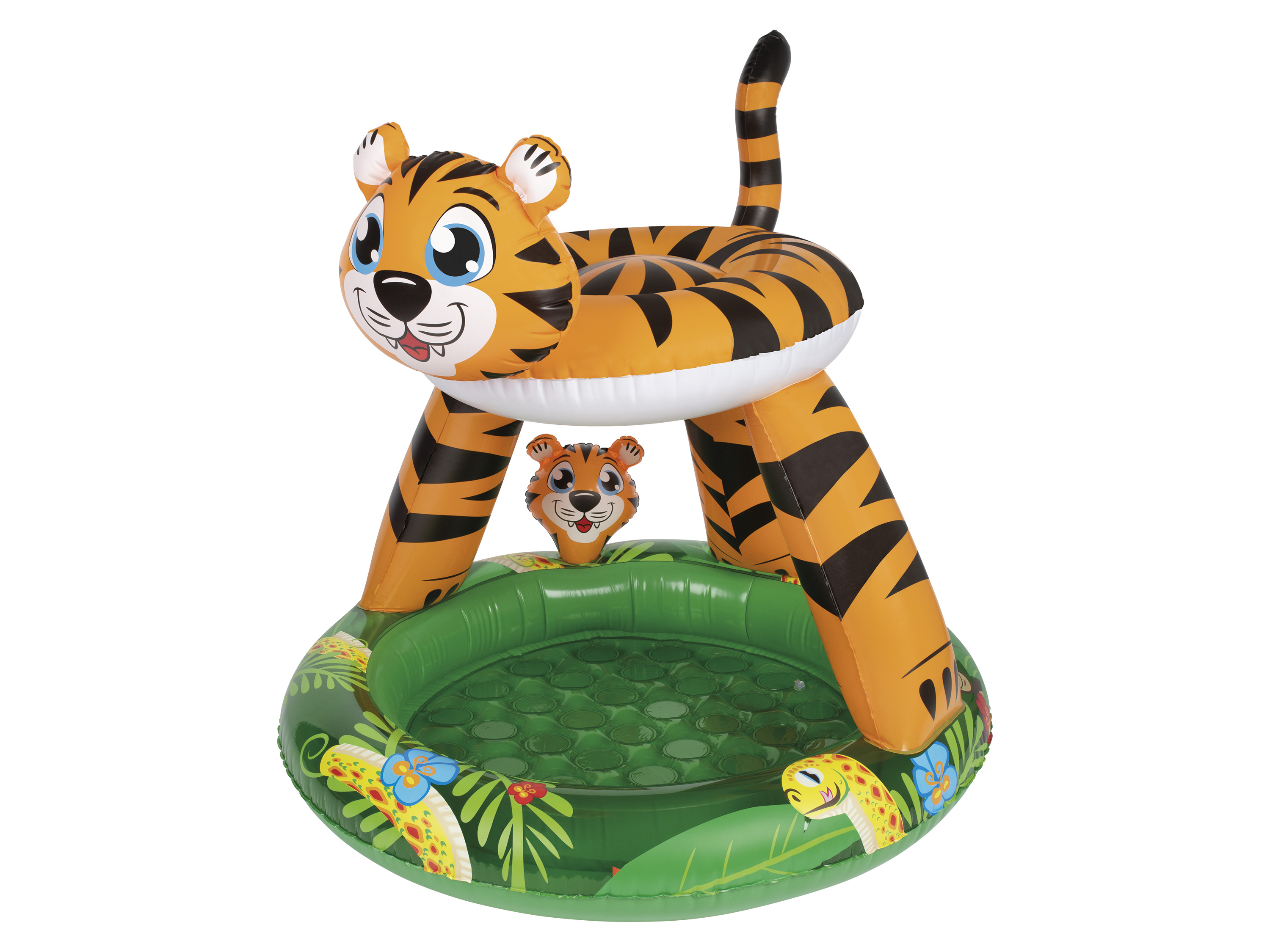 Playtive Dětské brouzdaliště, Ø 1,02 m (oranžová/zelená)