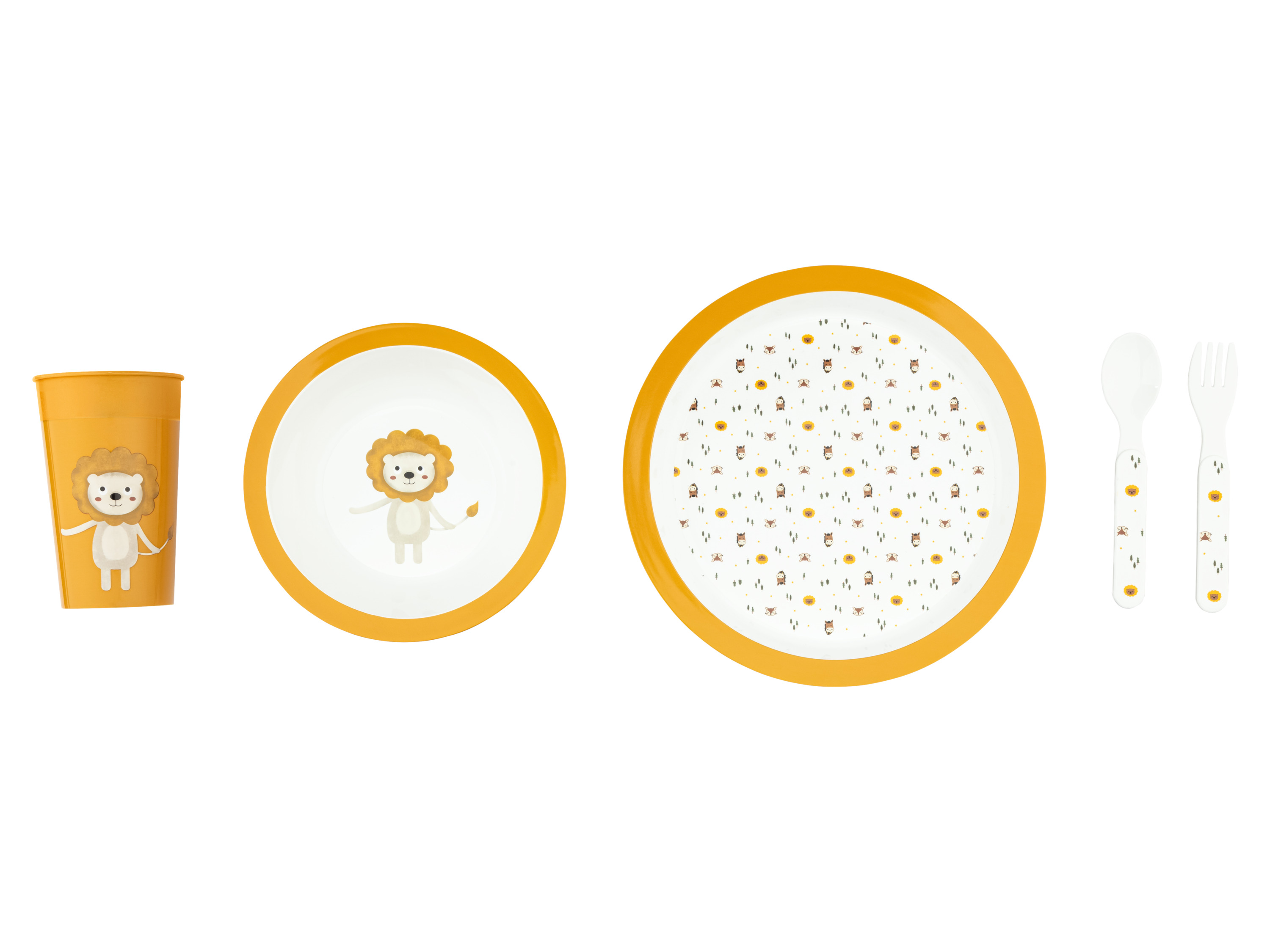 Livarno home Sada dětského nádobí, 5dílná (lev Hektor)