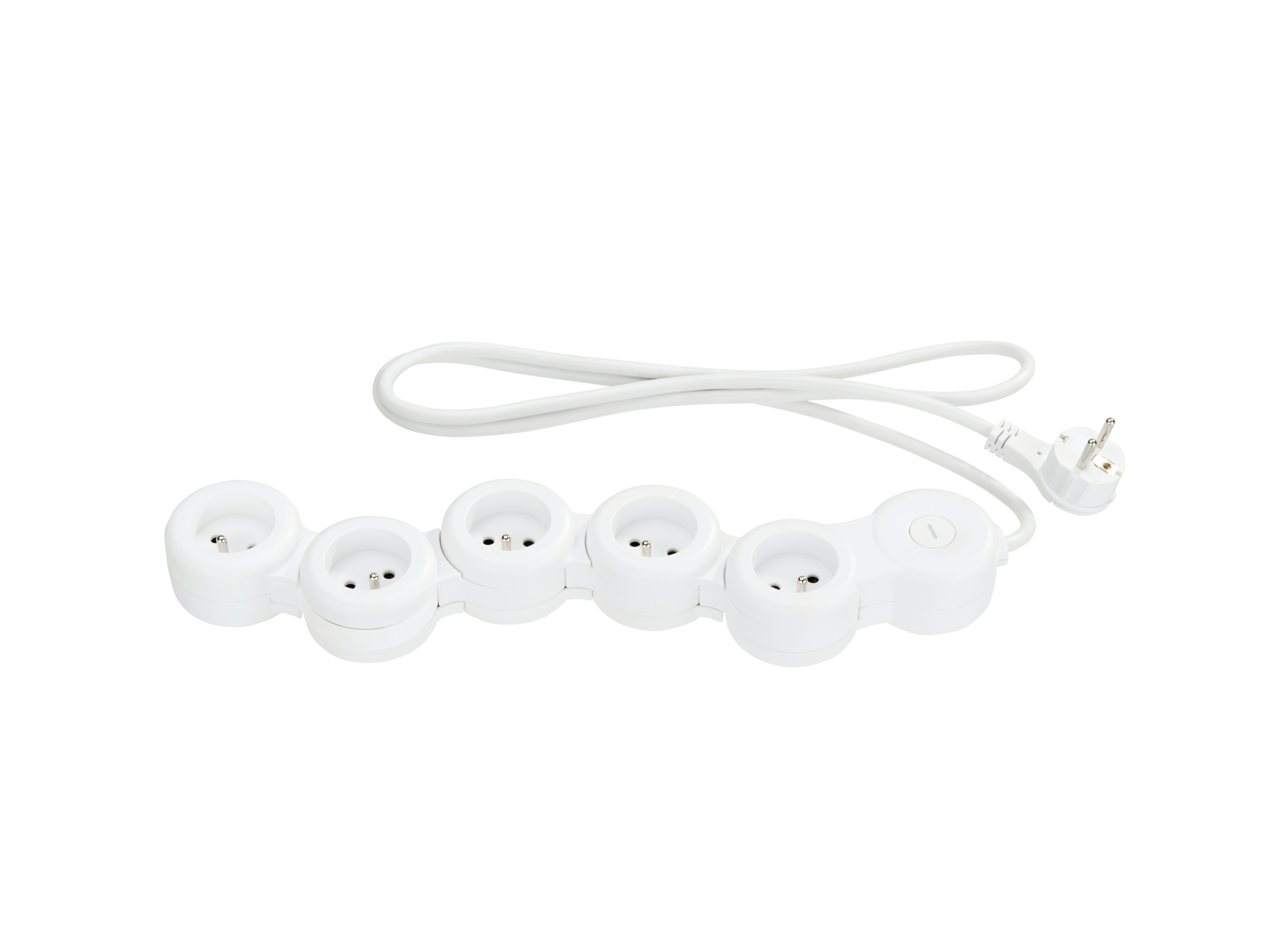 Tronic® Ohebná zásuvková lišta (bílá)