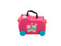 Růžová kufřík na kolečkách s Peppa Pig.